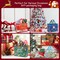 Christmas Gift Bags,18 PCS Large Reusable Christmas Tote Bags with Handles, Christmas Treat Bags, Multifunctional Non-Woven Christmas Bags for Gifts Wrapping, Shopping, Xmas, Party Favor Bags, 12.8" x